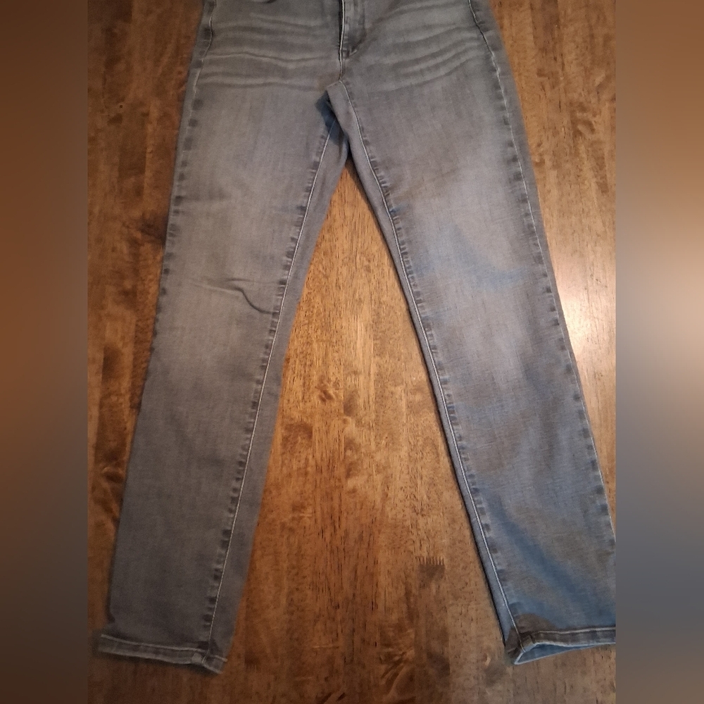 J Jill Boyfriend Straight Leg Ankle Gray Jeans Denim 8 - Picture 4 of 7